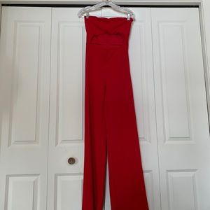 Fashion Nova red jumpsuit